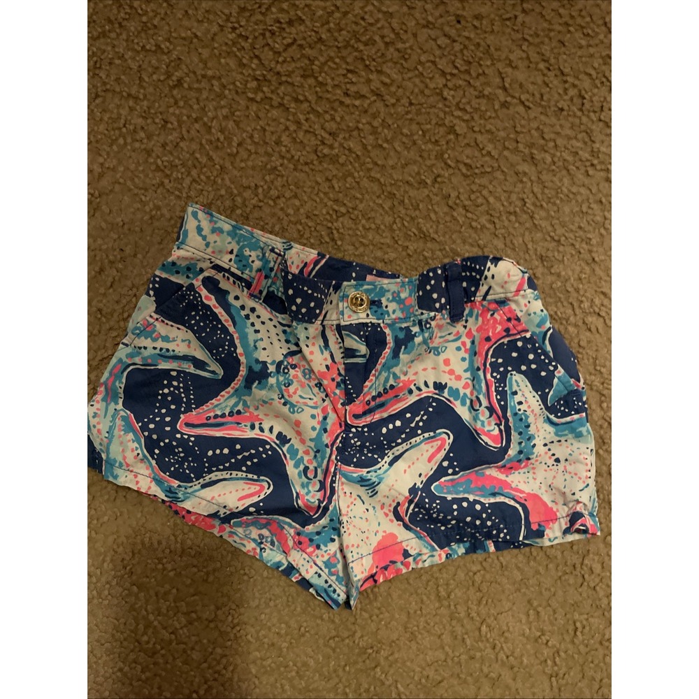 Lilly Pulitzer Girl's 12 Mini Callahan Shorts pockets multicolor H48